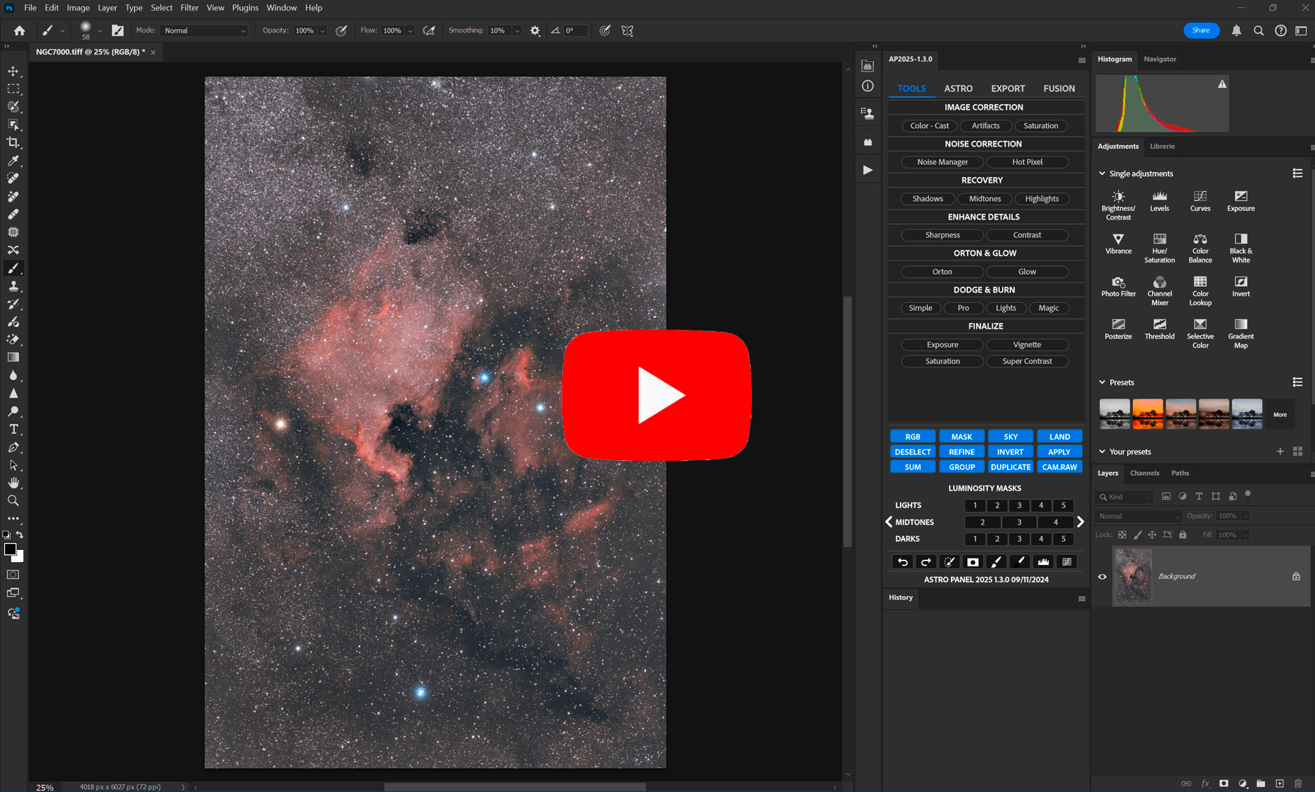 夜晚银河星空风景图片调节PS插件（Astro Panel Pro V6.0.2.2b）-1