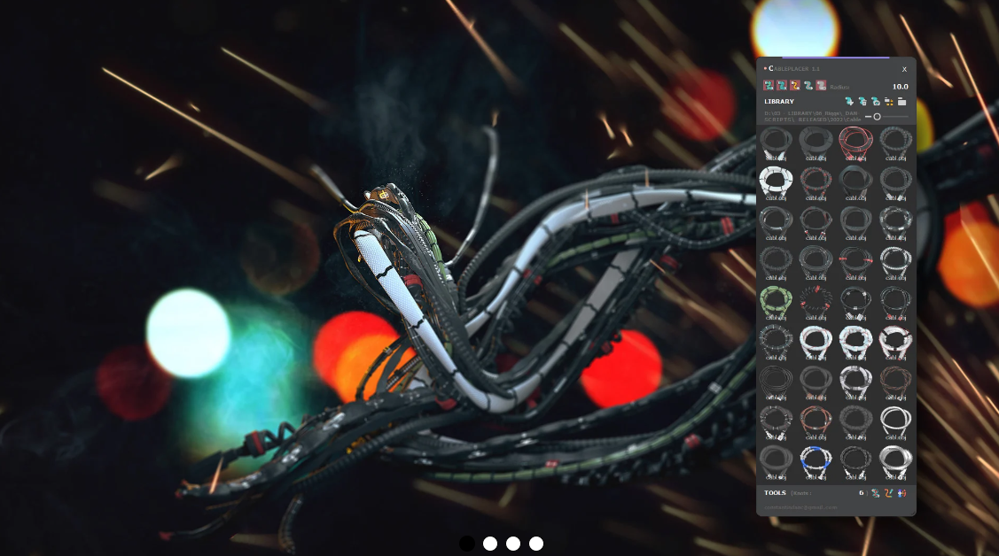 Cable Placer 1.1（三维电缆线生成插件）-1
