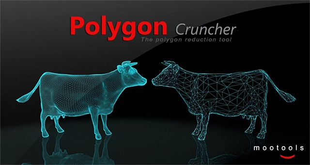 3DS MAX/Maya/Lightwave插件|3D模型减面优化工具 Mootools Polygon Cruncher 14.50 Win破解版-1
