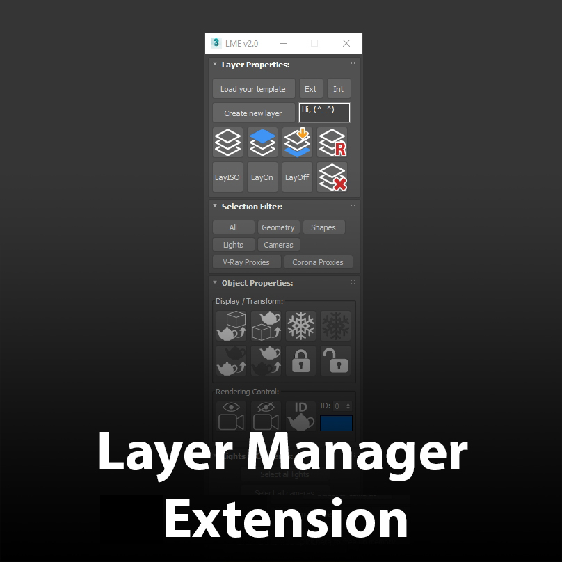 图层管理编辑工具 Archviztools Layer Manager V2.0-1
