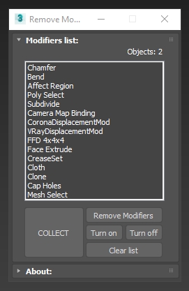 修改器移除工具 Archviztools Remove Modifiers V1.3-1