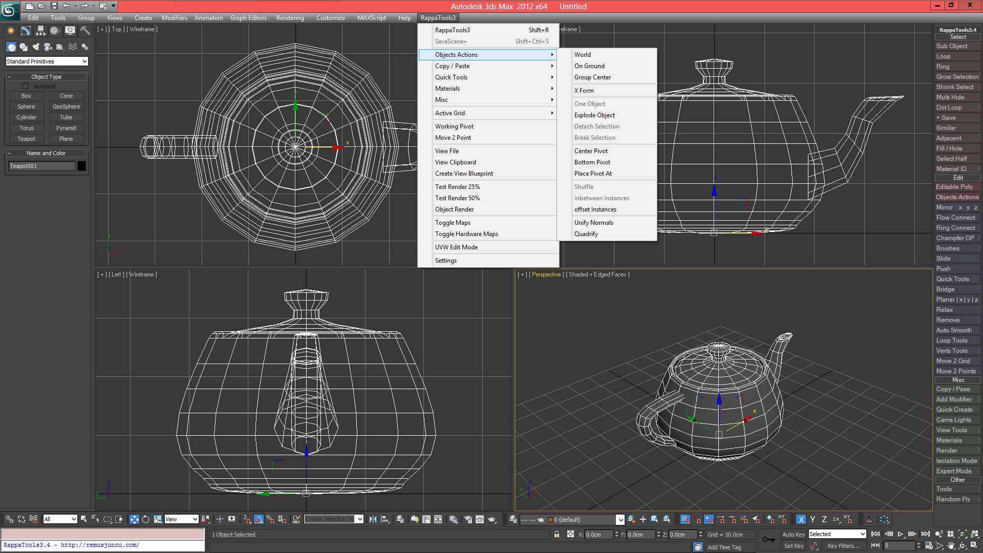 自定义快捷工具栏 Rappa Tools V3.56 3ds Max 2010-2026