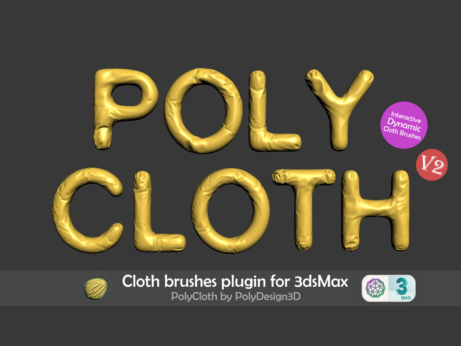 3DS MAX真实物理布料动画模拟插件 PolyCloth v2.07 for 3ds Max 2016-2025-1