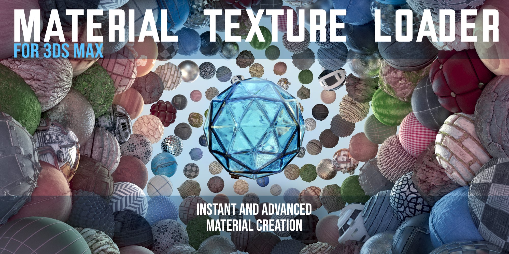 3DS MAX加载PBR材质纹理插件 Material Texture Loader v1.830