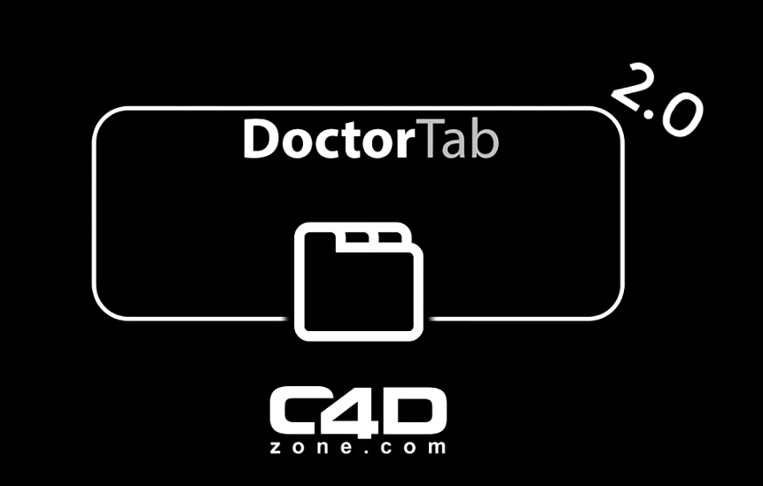 C4D标签式工程菜单插件(C4D Zone Doctor Tab v2.0破解版)