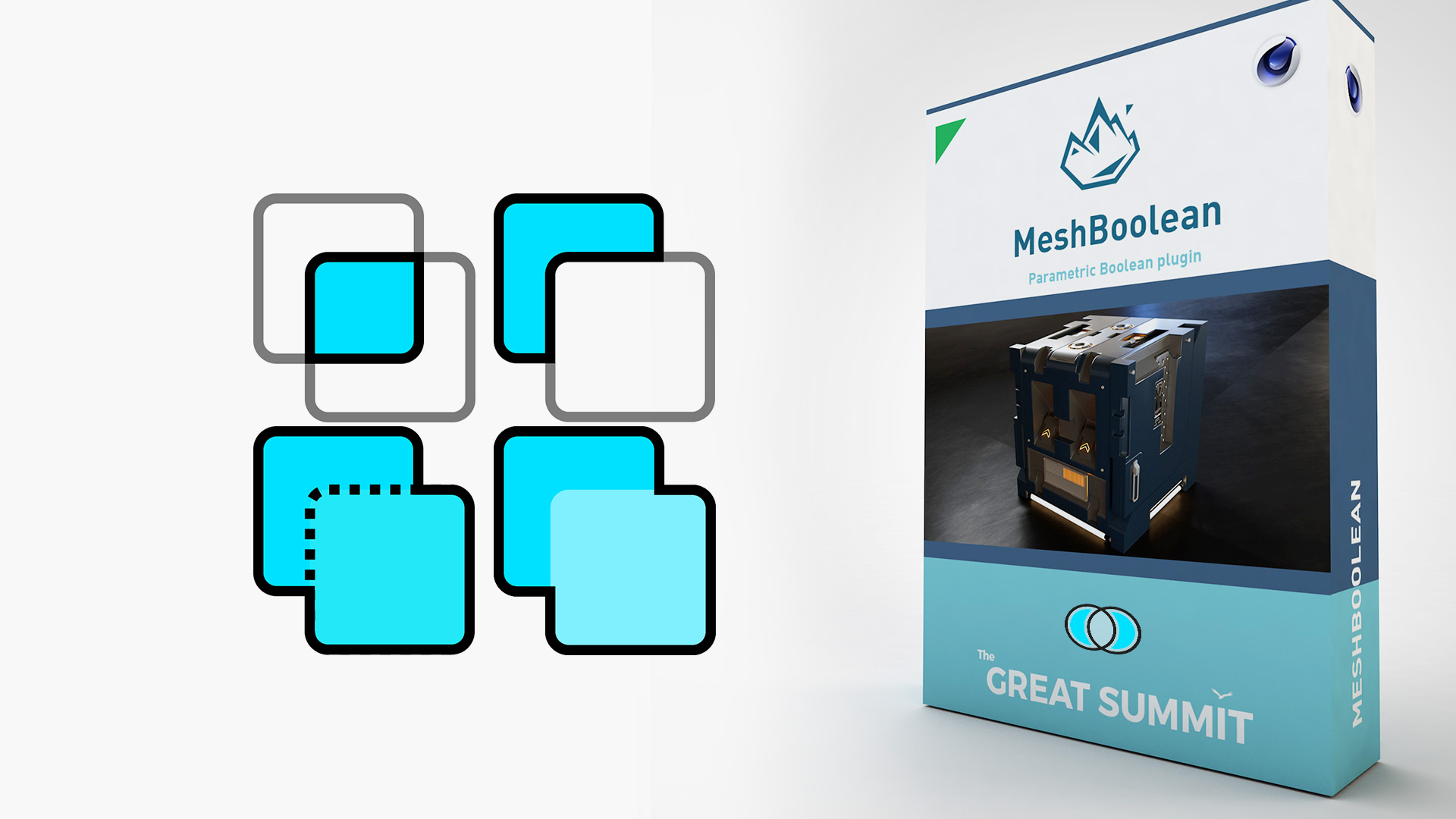 C4D插件|TGS MeshBoolean v1.8 Win/Mac 支持Cinema 4D R17-R25 多边形模型布尔插件-2